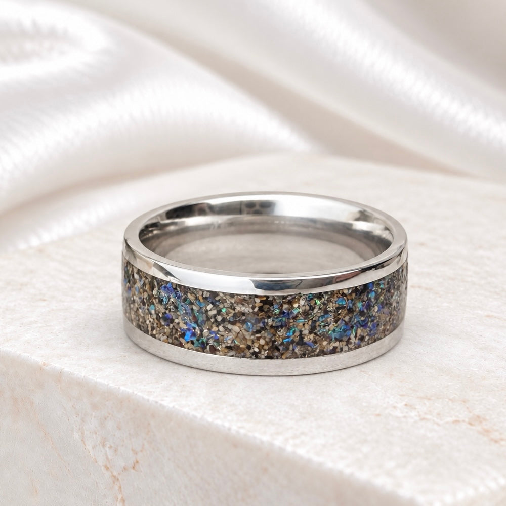 Stainless Steel 8mm Channel Ring