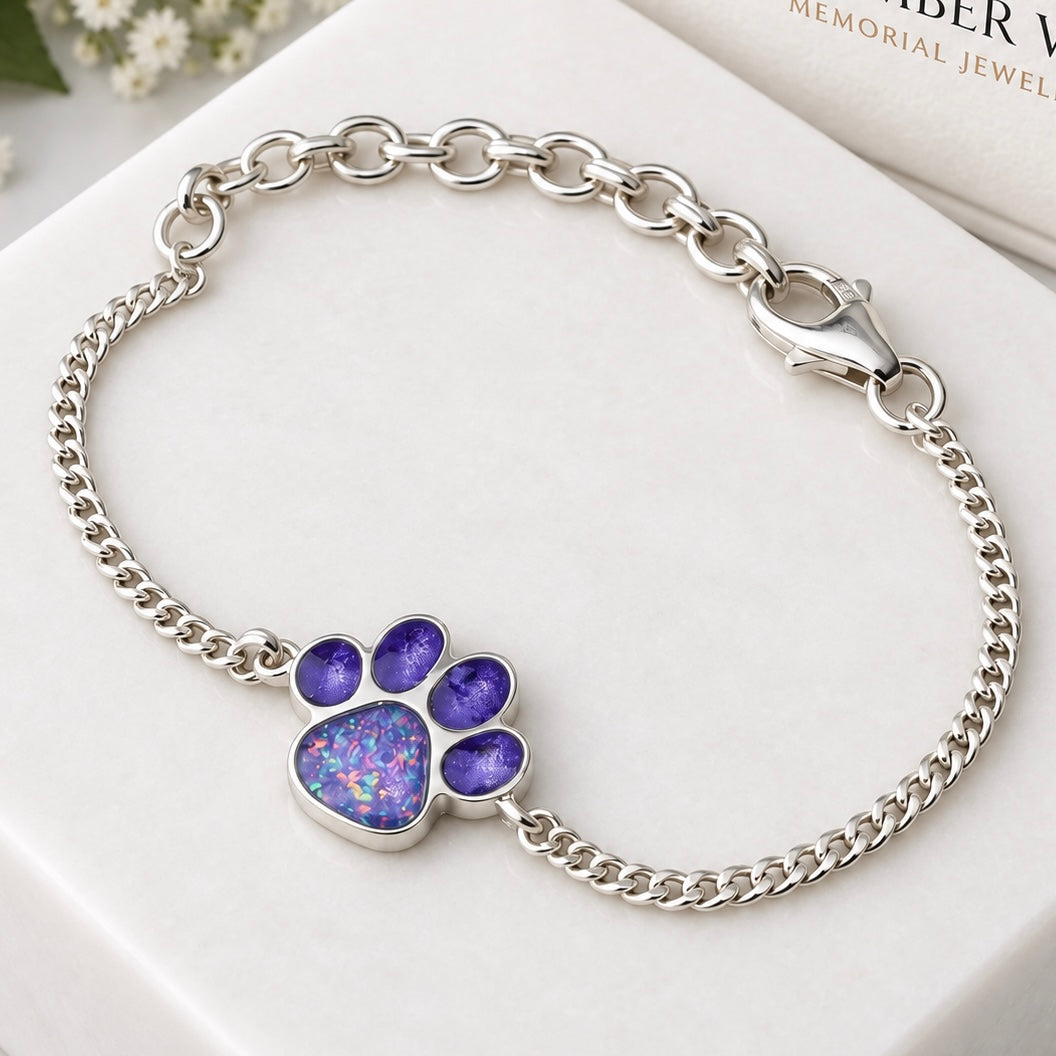 Sterling Silver Paw Adjustable Bracelet