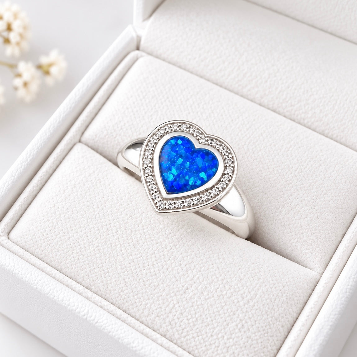 Sterling Silver CZ Heart Ring