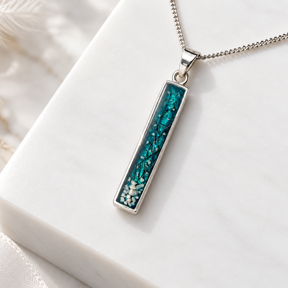 Sterling Silver Bar Pendant