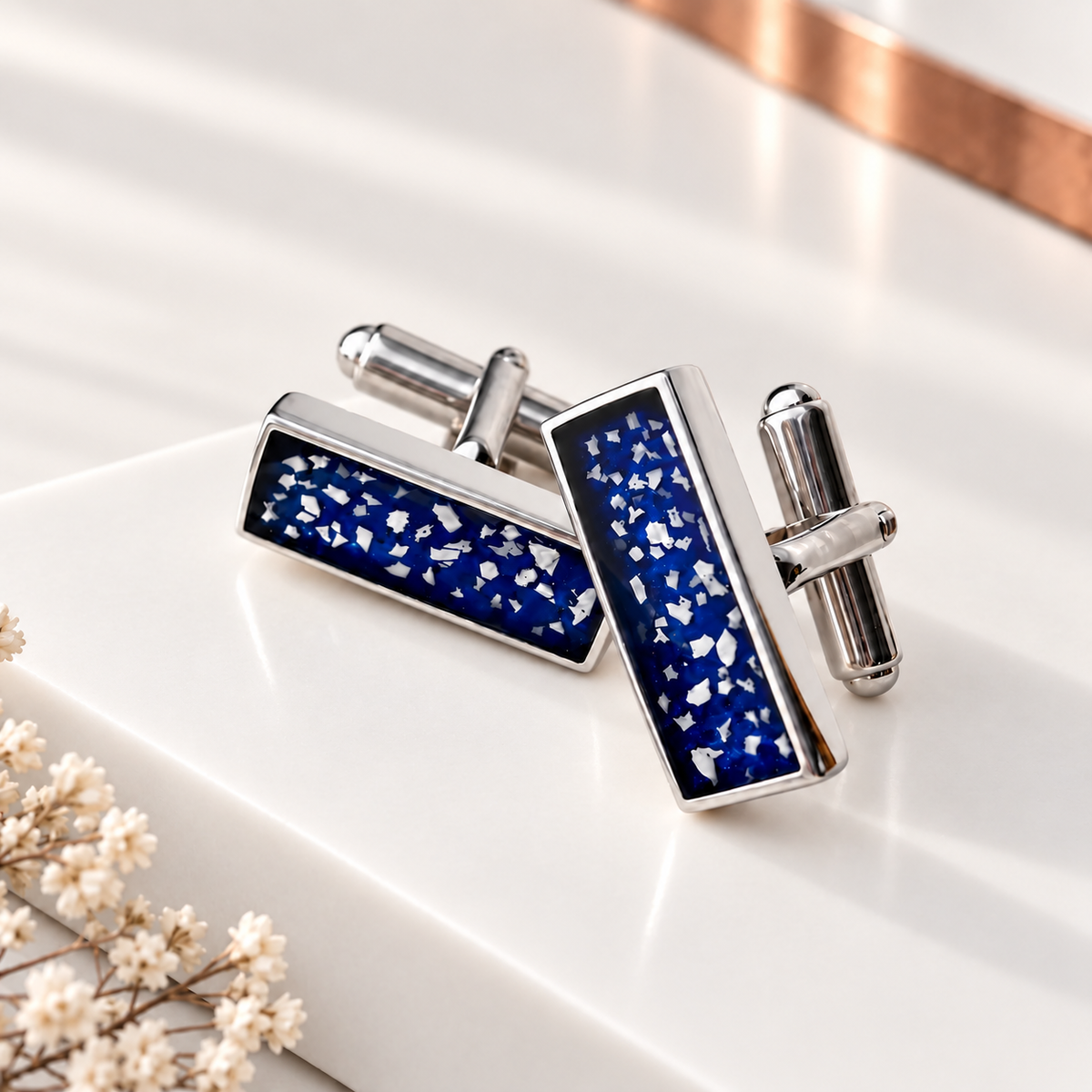 Sterling Silver Rectangle Cufflinks