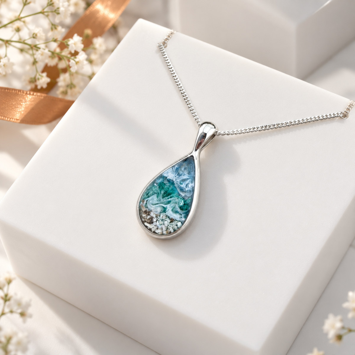 Sterling Silver Teardrop Pendant