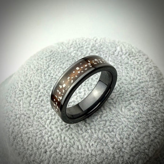 6mm Black Ceramic Band Ring