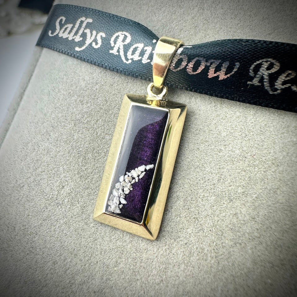 9ct Yellow/White/Rose Gold Bullion Bar Pendant