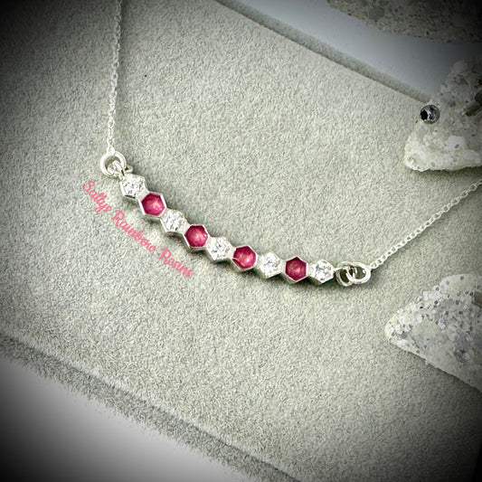 Honeycomb .925 Silver Pendant