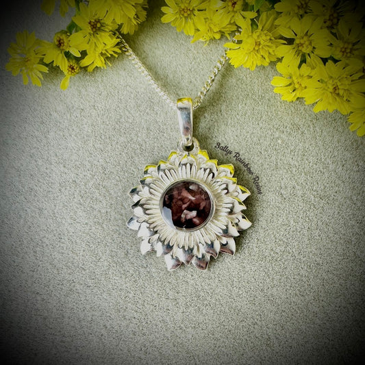 Sunflower .925 Silver Pendant