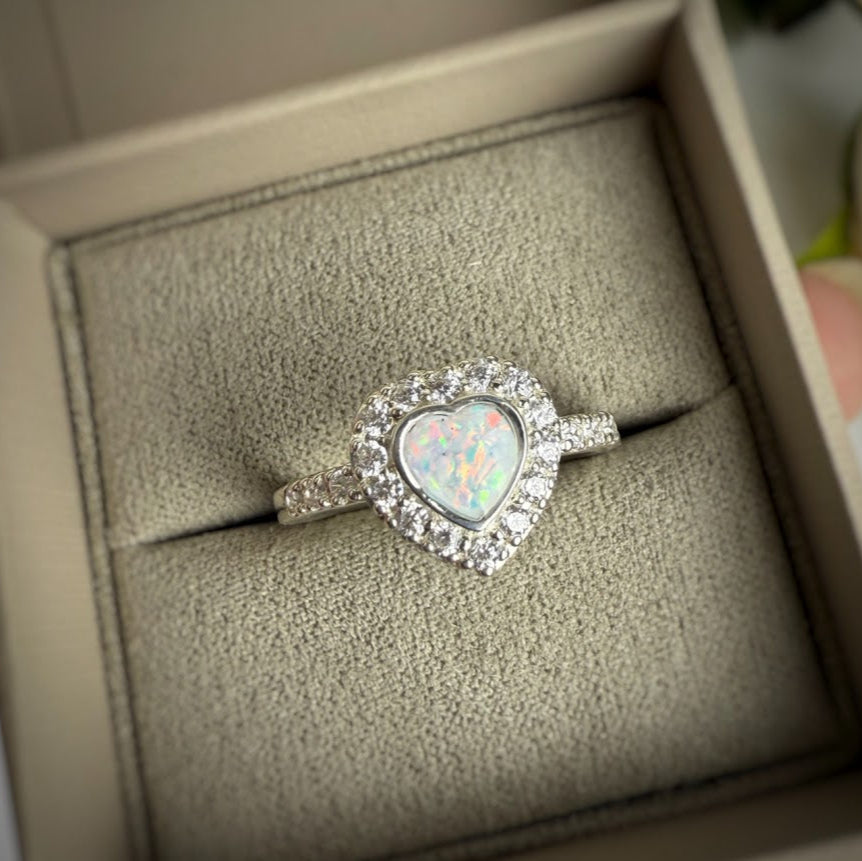 CZ Heart Ring
