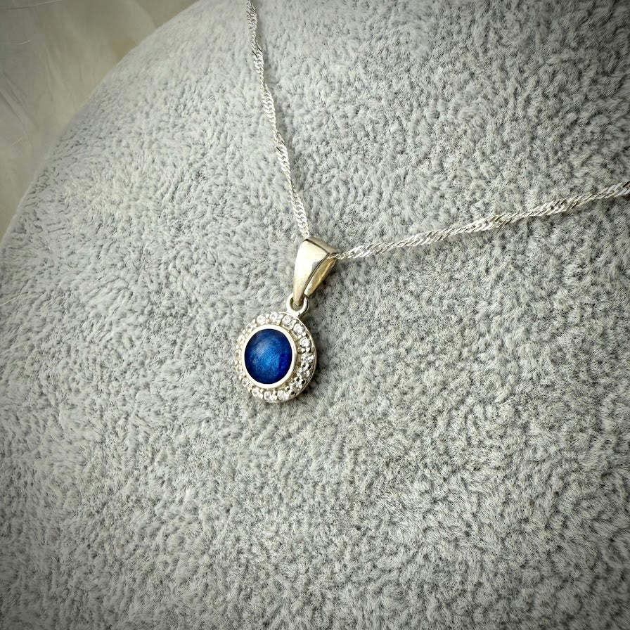 Petite CZ Round Pendant
