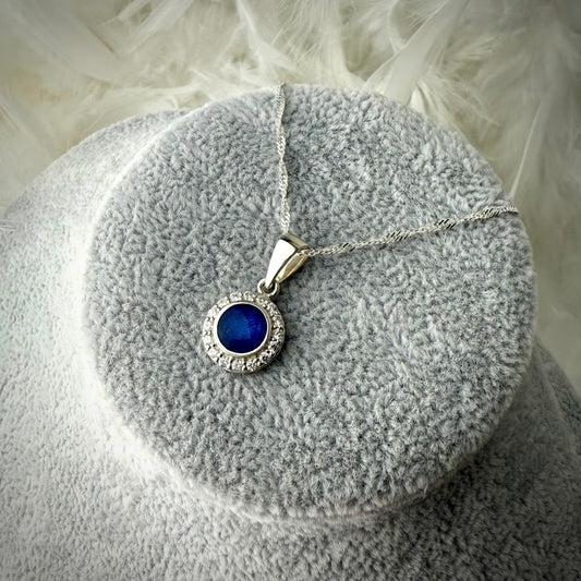 Petite CZ Round Pendant