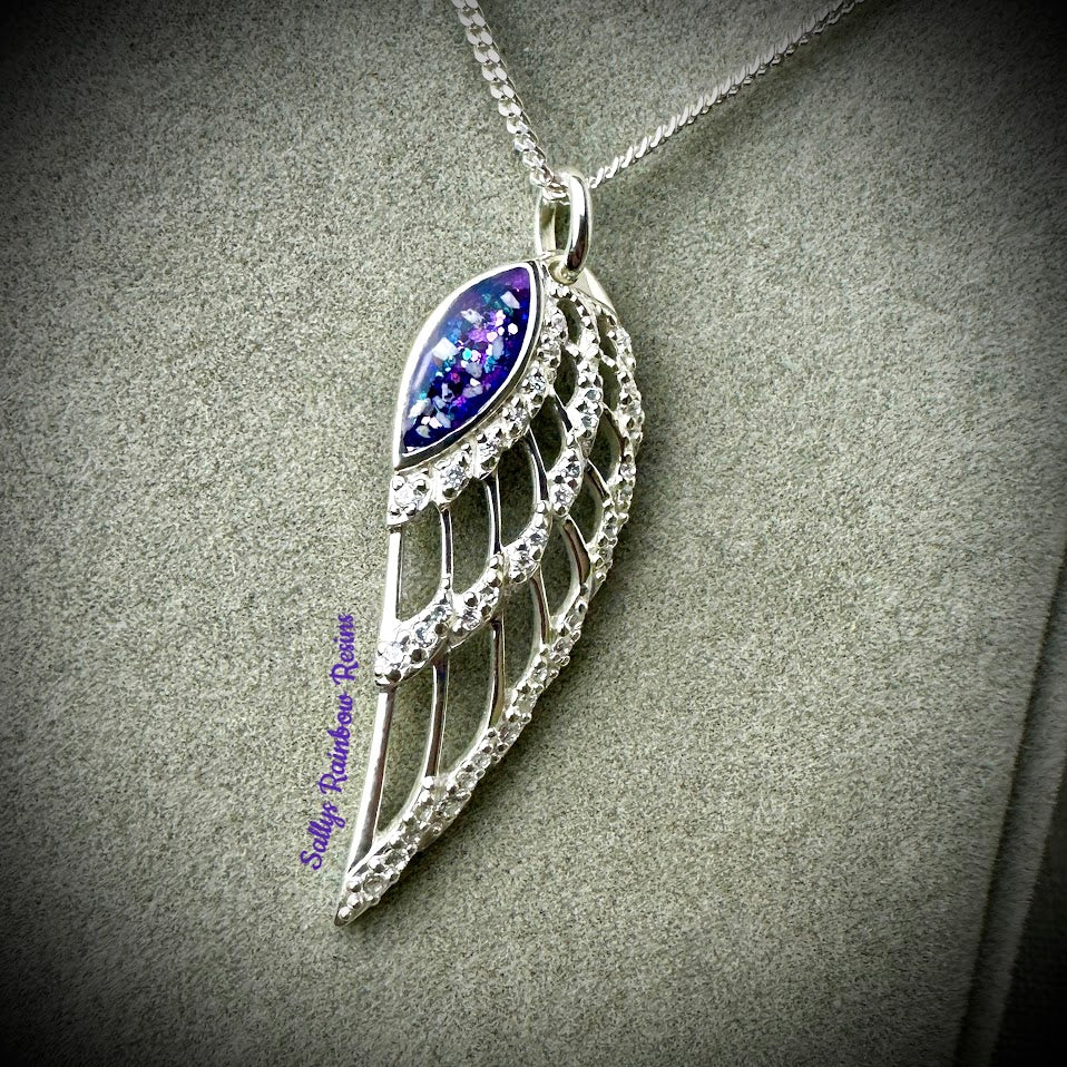 CZ Angel Wing .925 Silver Pendant