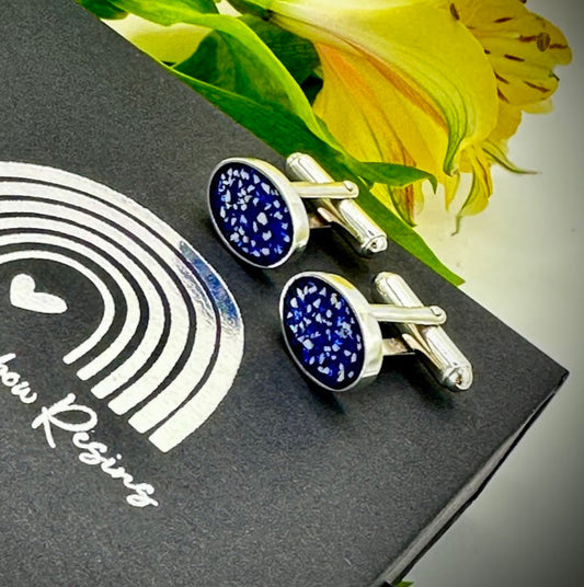 Oval .925 Silver Cufflinks