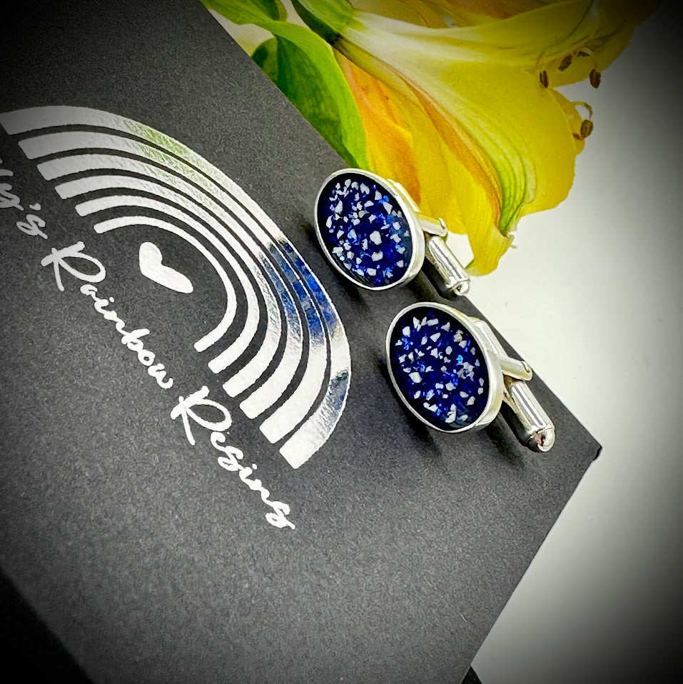 Oval .925 Silver Cufflinks