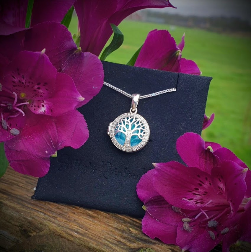 CZ Tree Of Life Locket Pendant