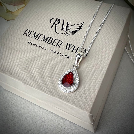 Petite CZ Teardrop Pendant