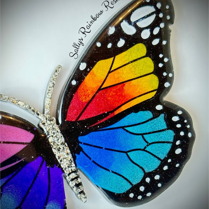 Framed Memorial Ashes / Hair Large Butterfly