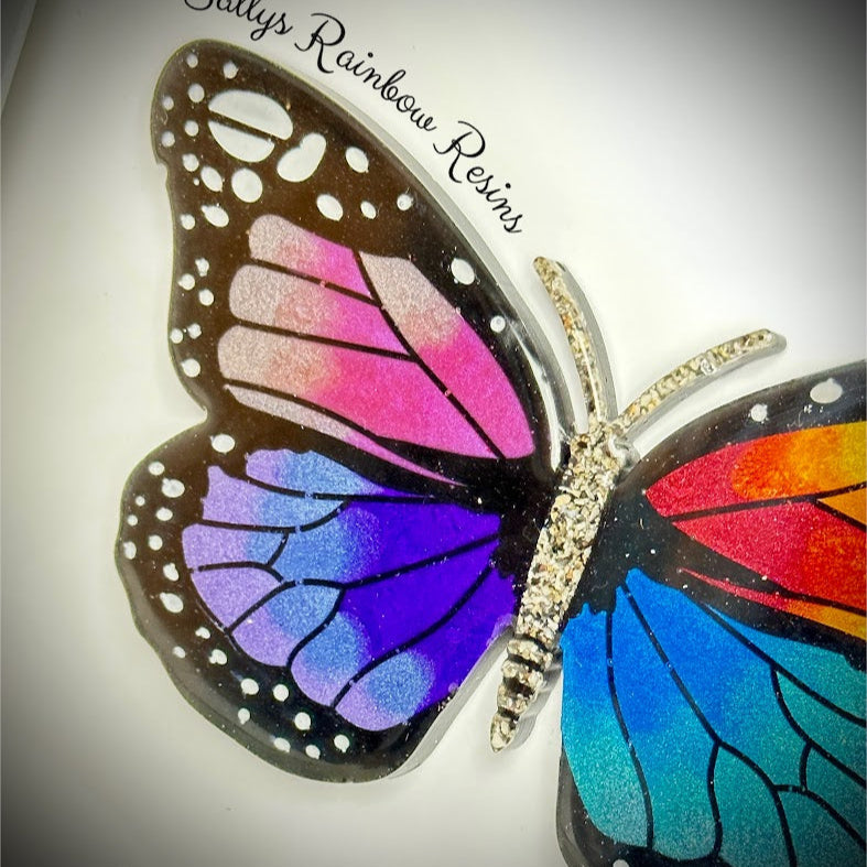 Framed Memorial Ashes / Hair Large Butterfly