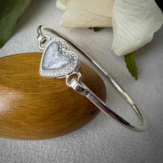CZ Heart Bangle