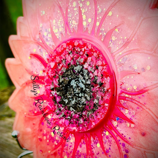 Framed Memorial Ashes/Hair Flower