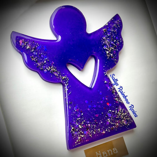 Framed Memorial Ashes / Hair Large Angel