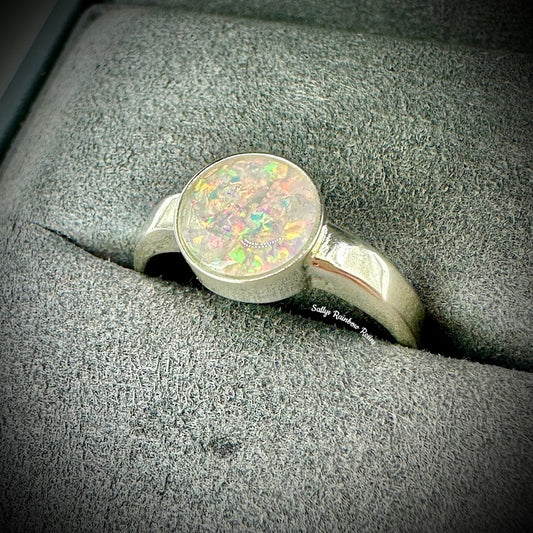 Round 8mm .925 Silver Ring - Size Q Only