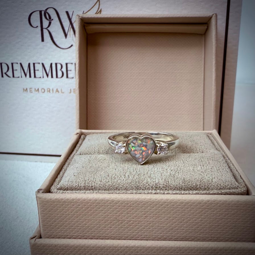 Heart Double Diamante Ring