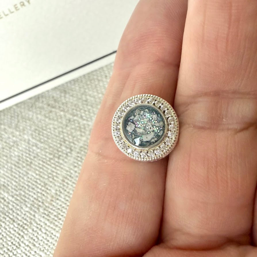 CZ Round Bracelet Charm