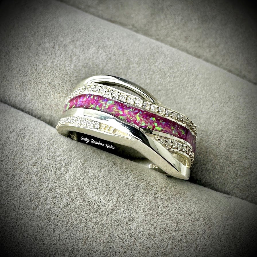 Eternal Wave .925 Silver Ring - Size Q only