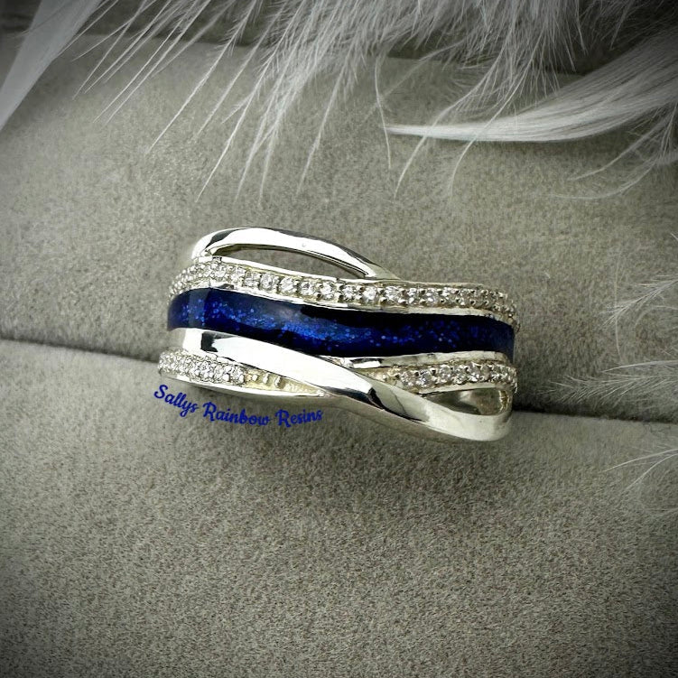 Eternal Wave .925 Silver Ring - Size Q only