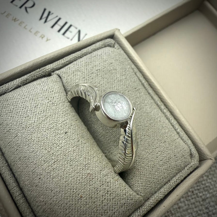 9ct Gold When Feathers Appear Ring
