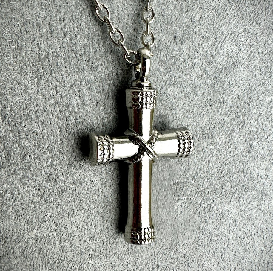 Self Fill Cross Urn Pendant