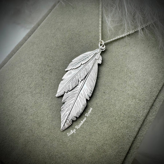 Triple Feather Pendant