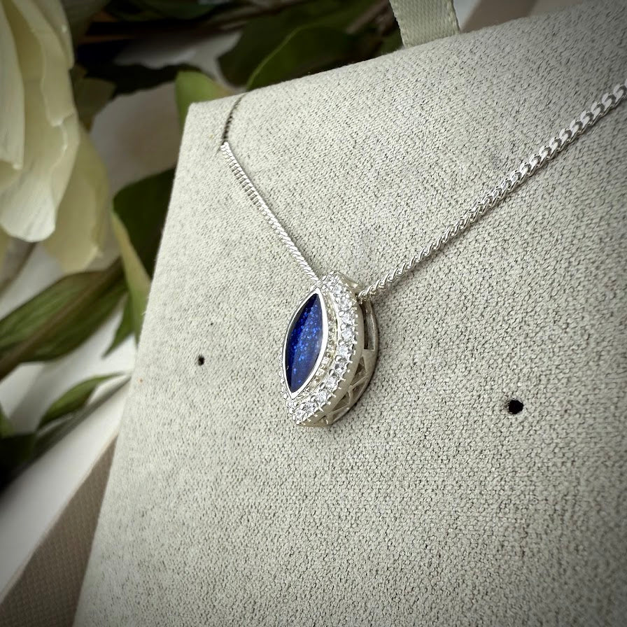 Petite CZ Marquise .925 Silver Pendant