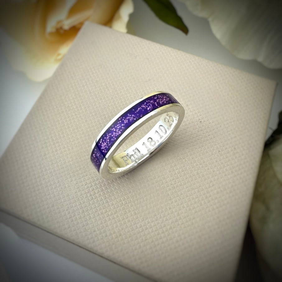 4mm Silver Band Ring