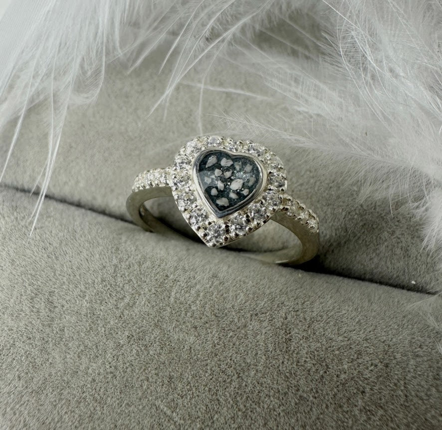 CZ Heart Ring