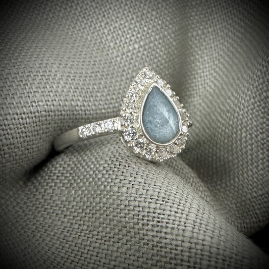 CZ Teardrop Ring