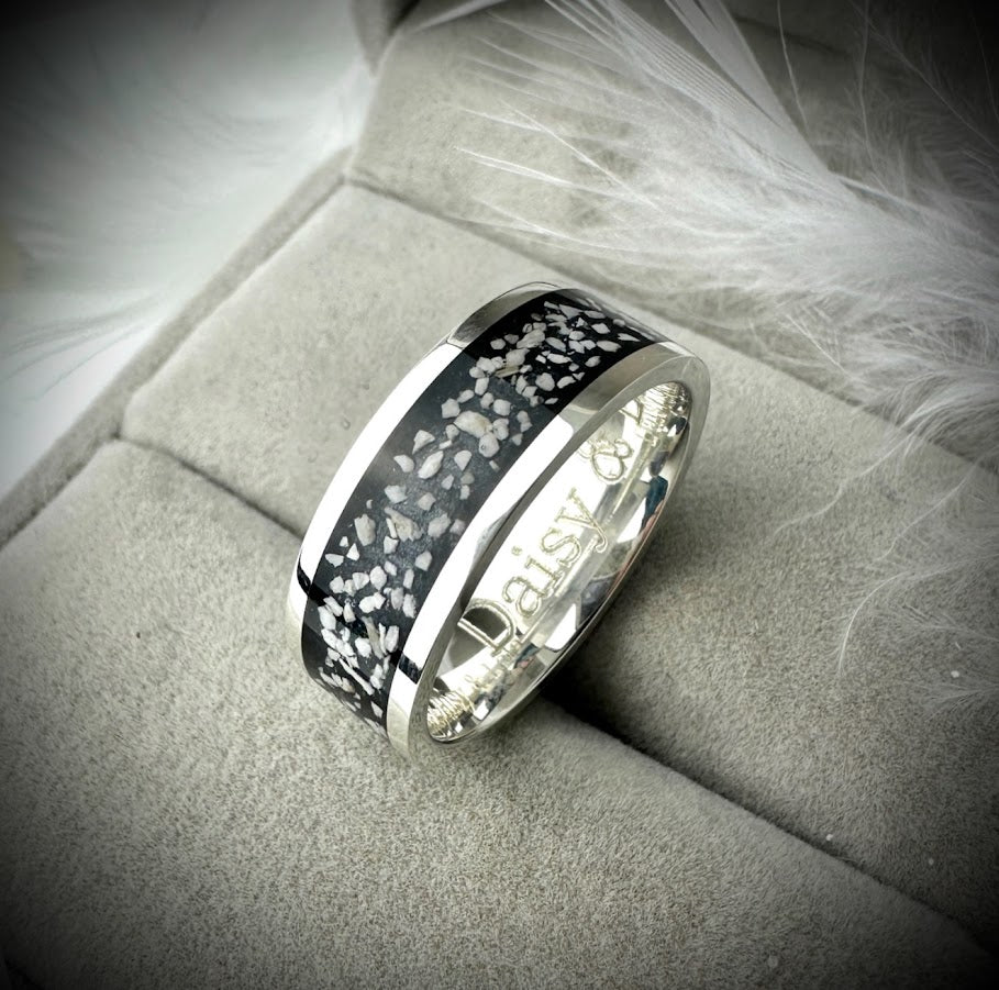 8mm Silver Band Ring