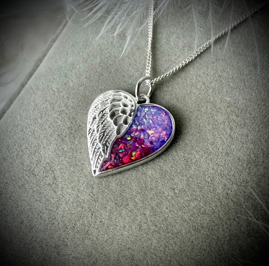 My Guardian Angel Heart Pendant