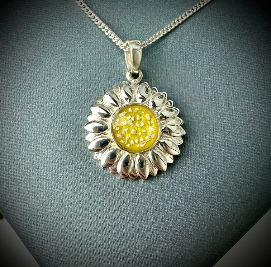 Sunflower .925 Silver Pendant