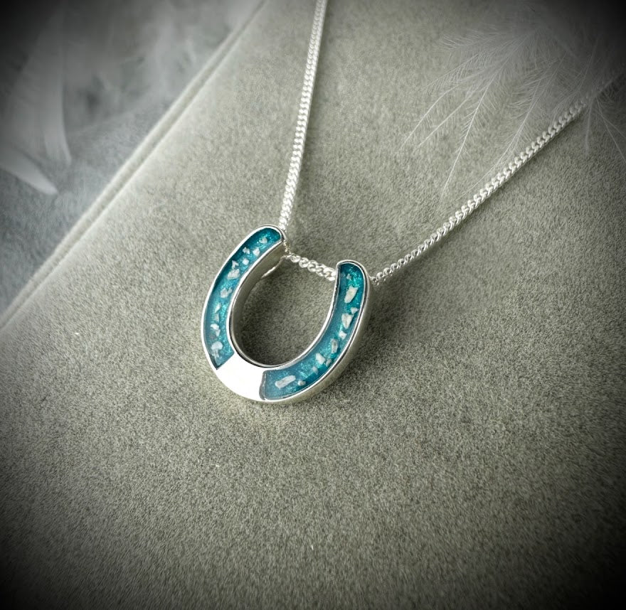 Floating Horseshoe Pendant
