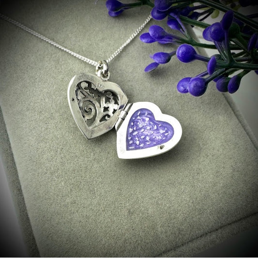 Forget Me Not Locket Pendant