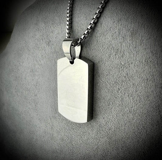 Self Fill Dog Tag Urn Pendant