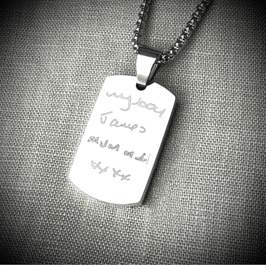 Self Fill Dog Tag Urn Pendant
