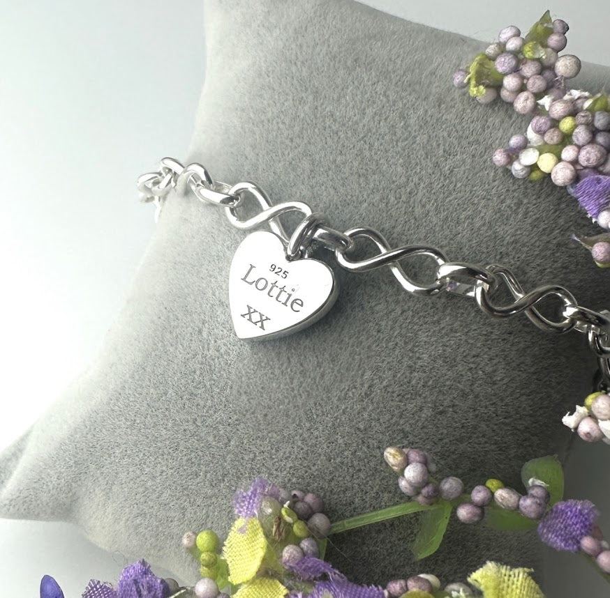 Heart Bracelet - Choice of Chain