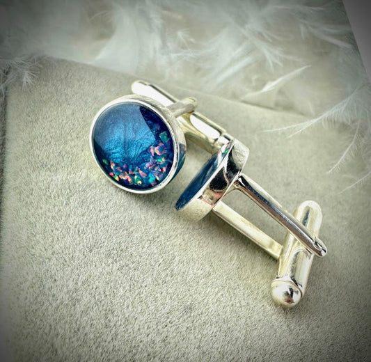 Round .925 Silver Cufflinks