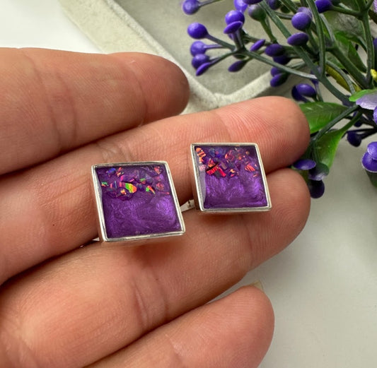 Square .925 Silver Cufflinks