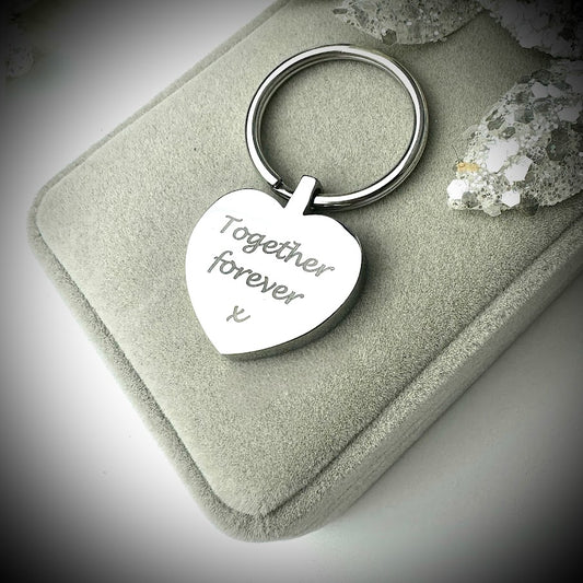 Self Fill Heart Urn Keyring