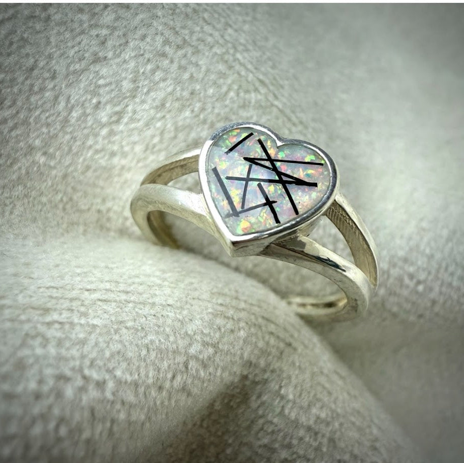 The Double band Heart Ring