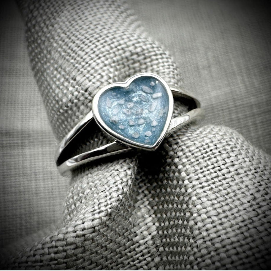 The Double band Heart Ring