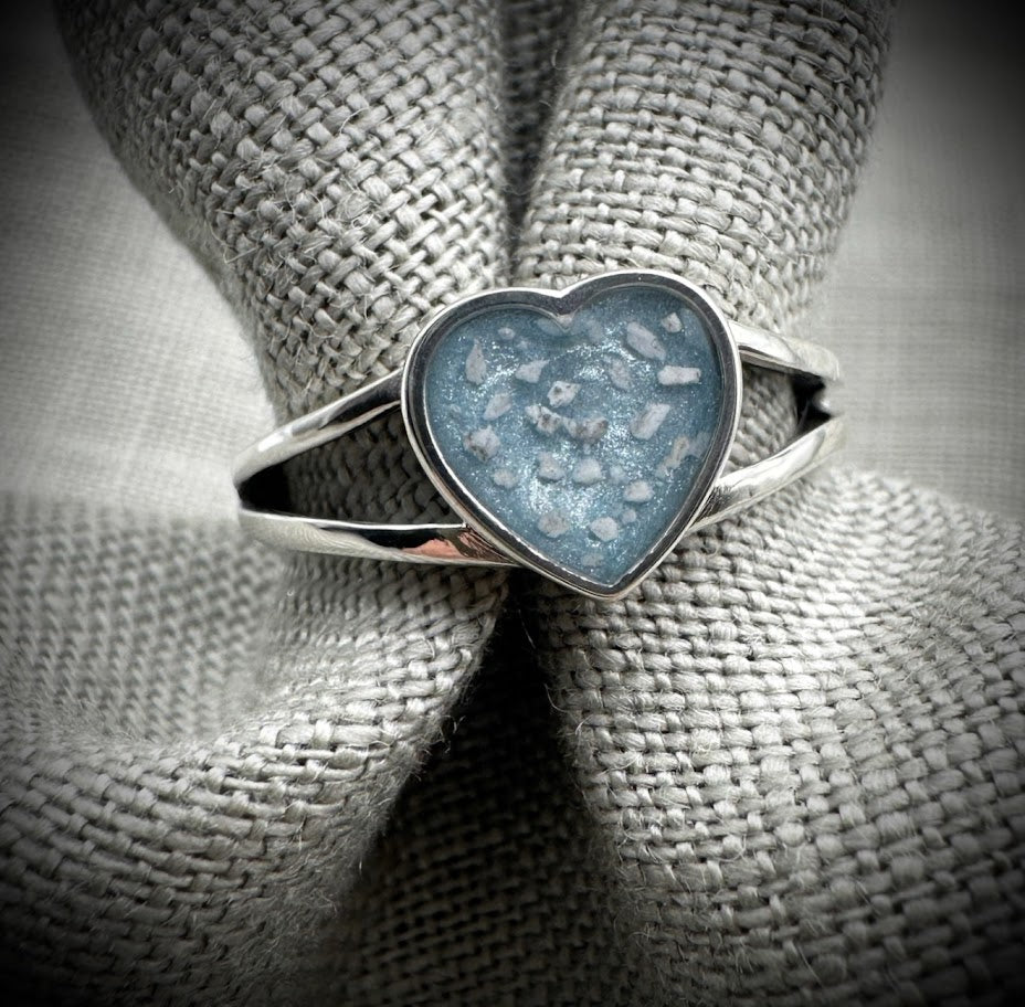 The Double band Heart Ring