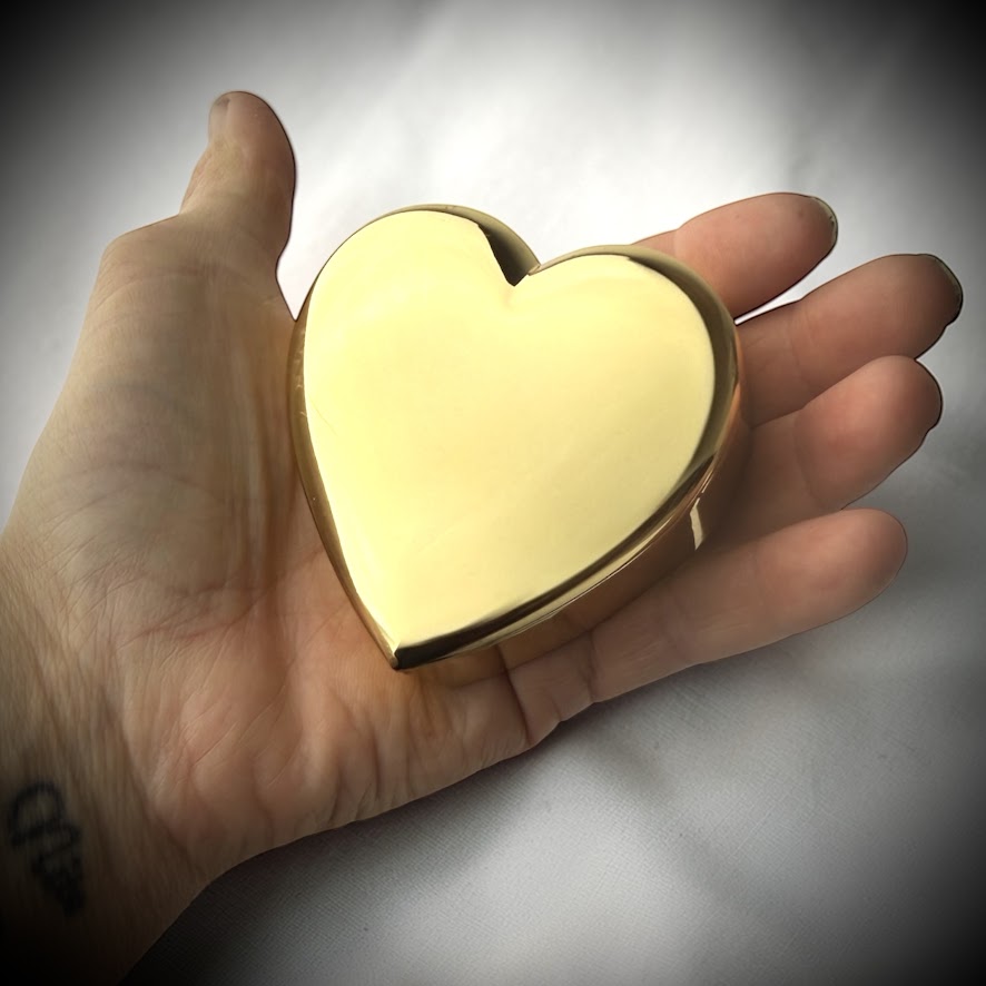 The Hidden Heart Gold Trinket Box